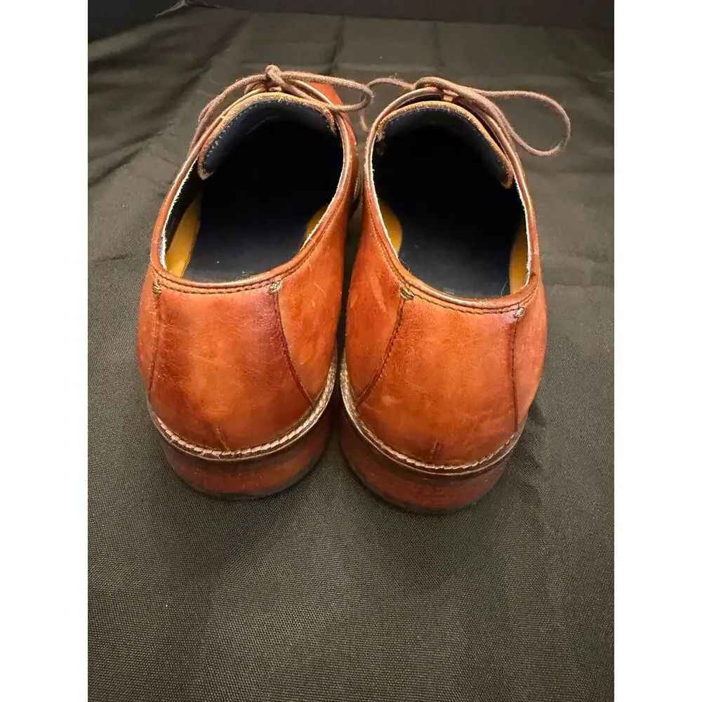 Cole Haan Men's Lenox Hill Cap Toe Dress Shoes British Tan Leather 10 Wide